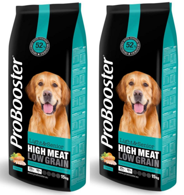ProBooster Adult Light & Senior Chicken 2 x 15 kg